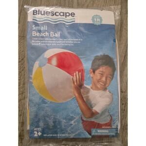 BLUESCAPE Inflatable Small Beach Ball 4 Pack Bundle